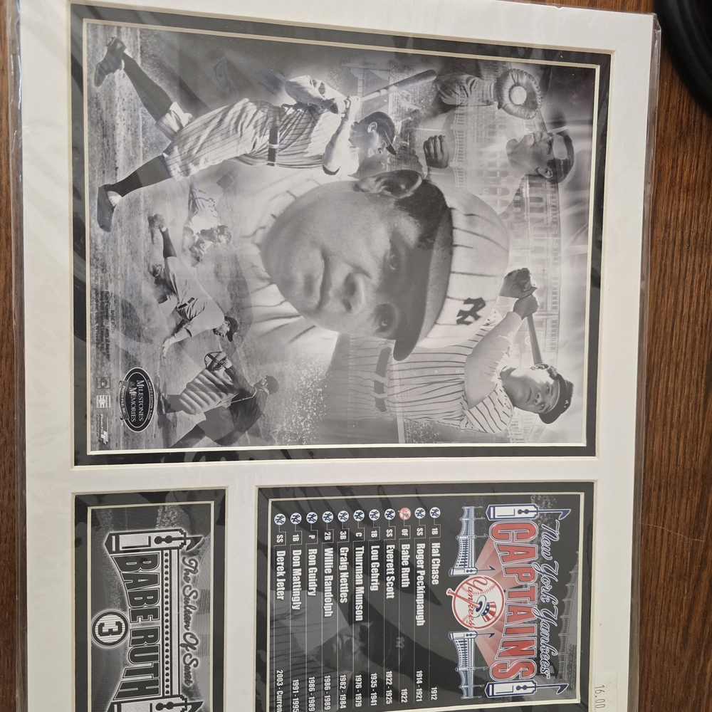 New York Yankees Babe Ruth Collage Poster